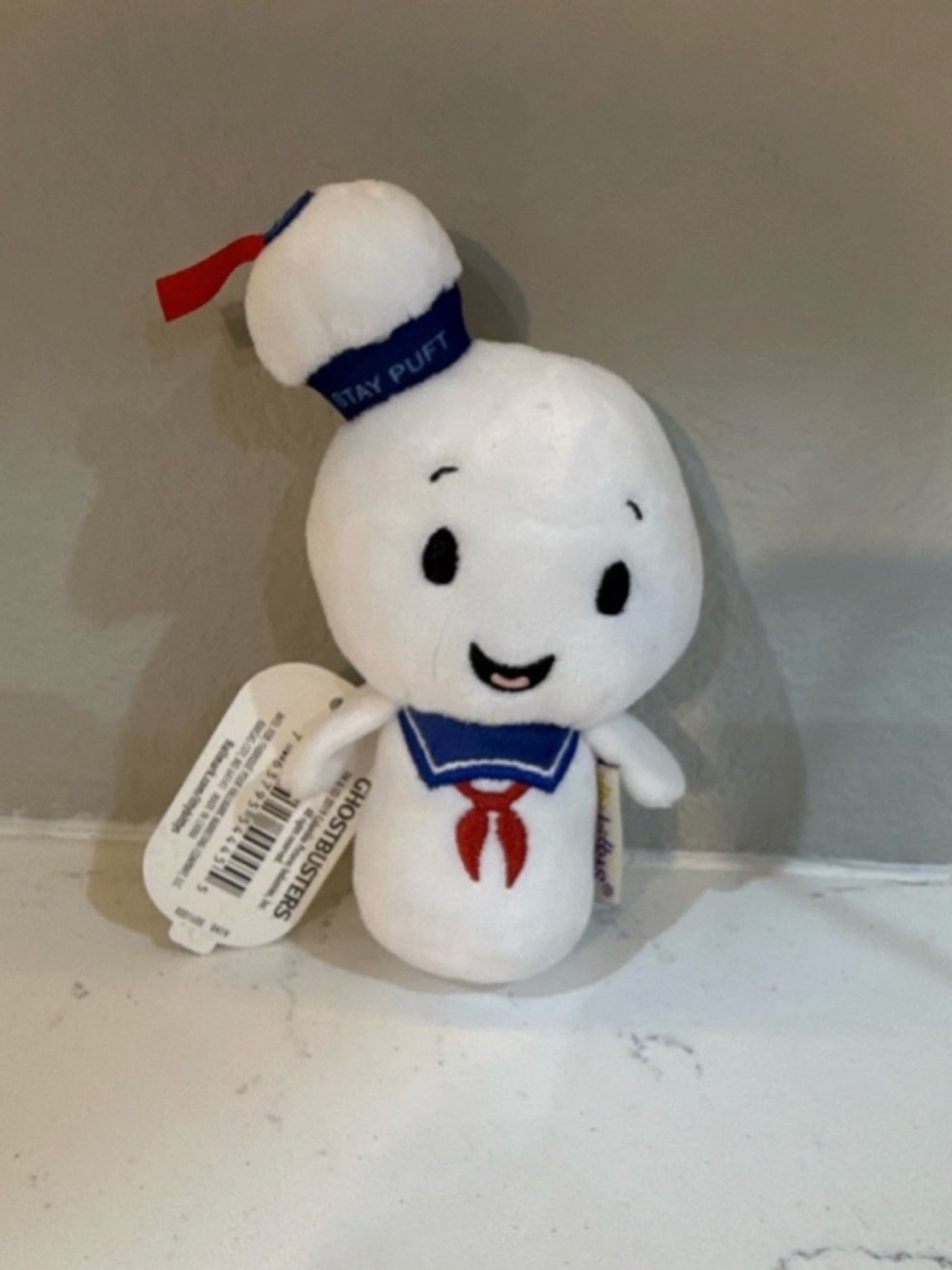 Stay Puft Marshmallow Man Plush - White with Blue & Red Sailor Details